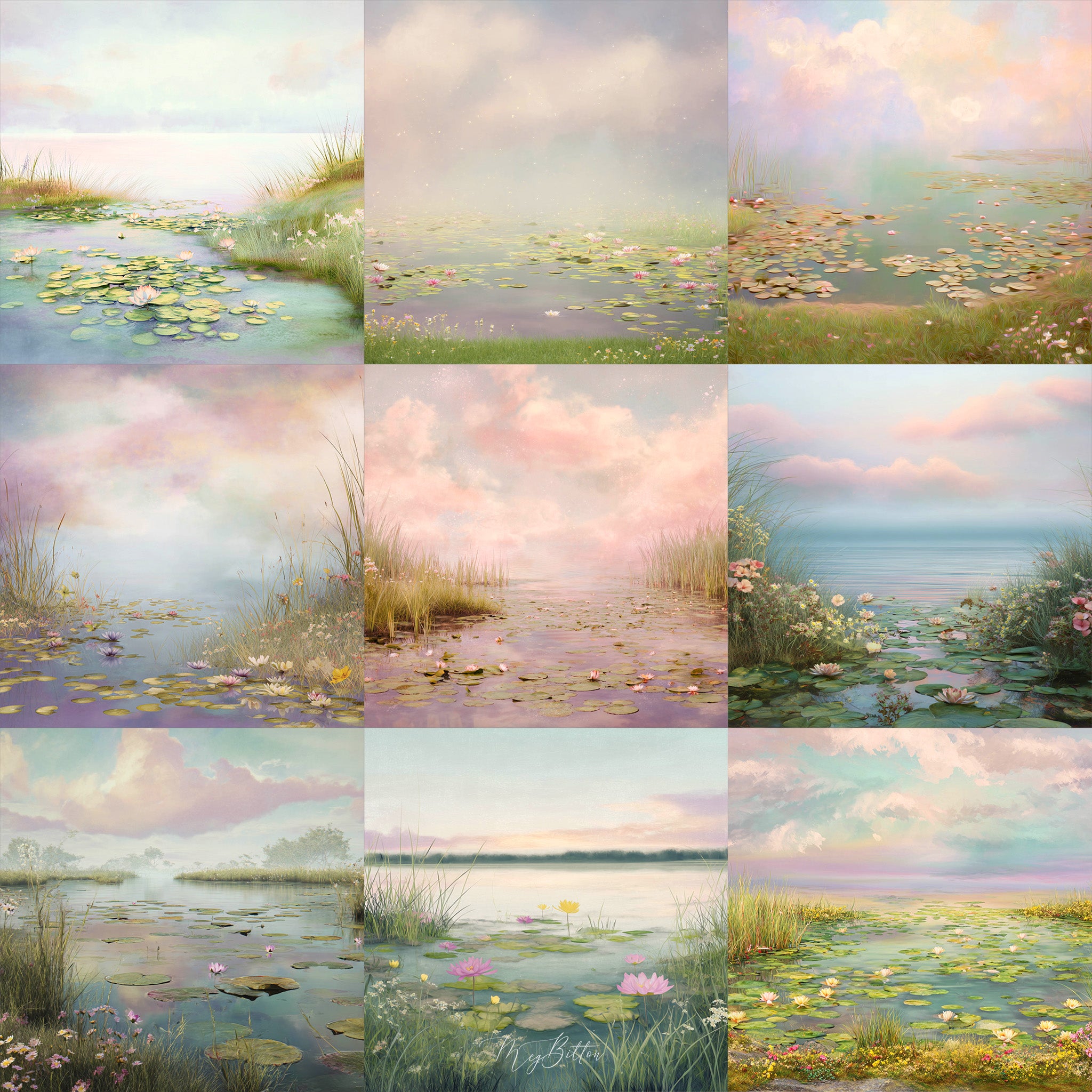 Fairytale Pond Background Bundle