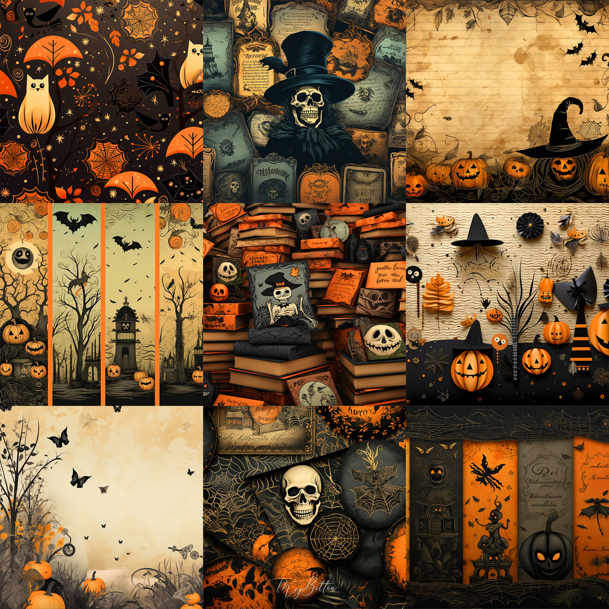 Ultimate Retro Halloween Texture Bundle