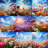 Ultimate Fairy Flower Fields Background Bundle