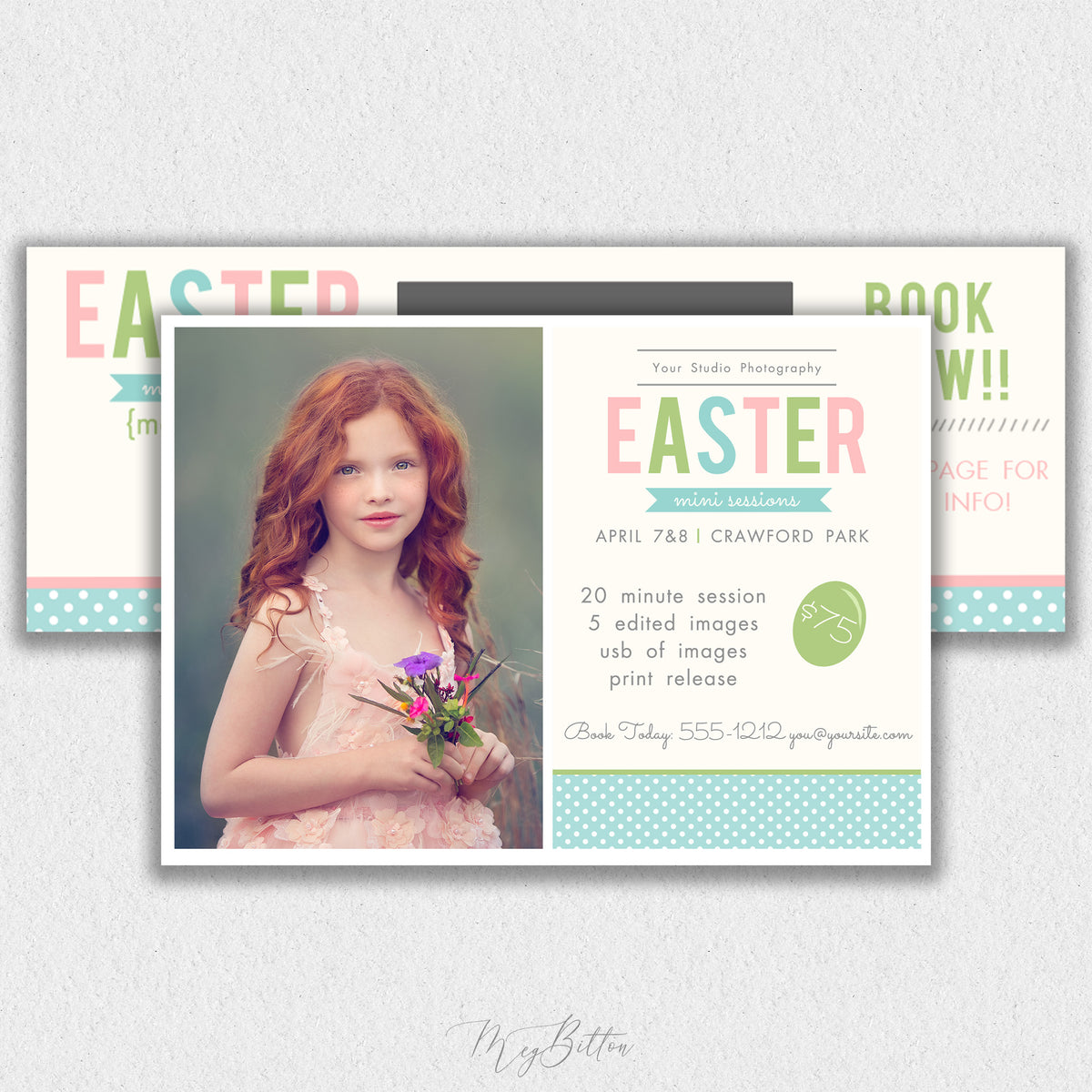 Easter Mini Session Banner & Flyer Template