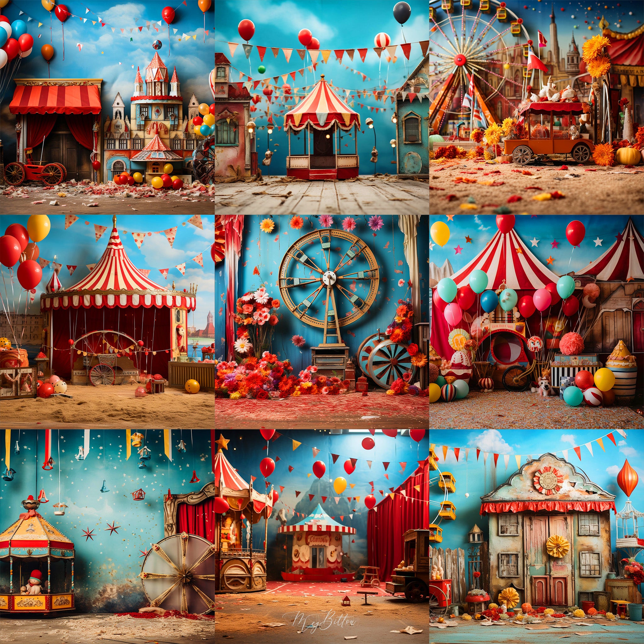 Ultimate Carnival Studio Background Bundle