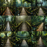 Ultimate Jungle Bridge Background Bundle