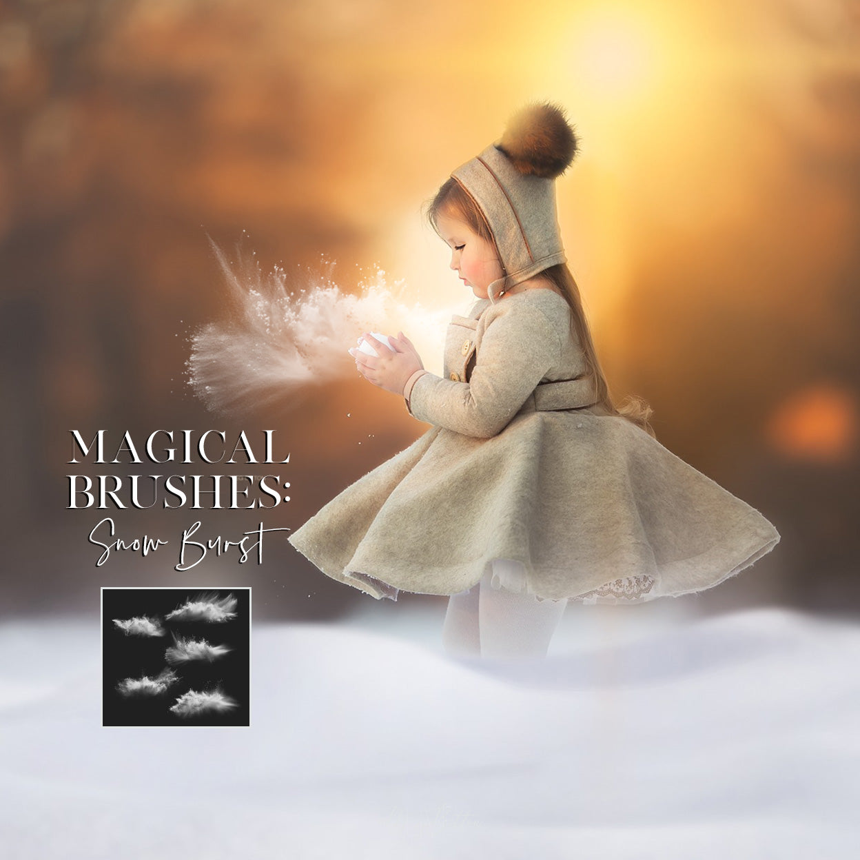 Magical Snow Burst Brush Set