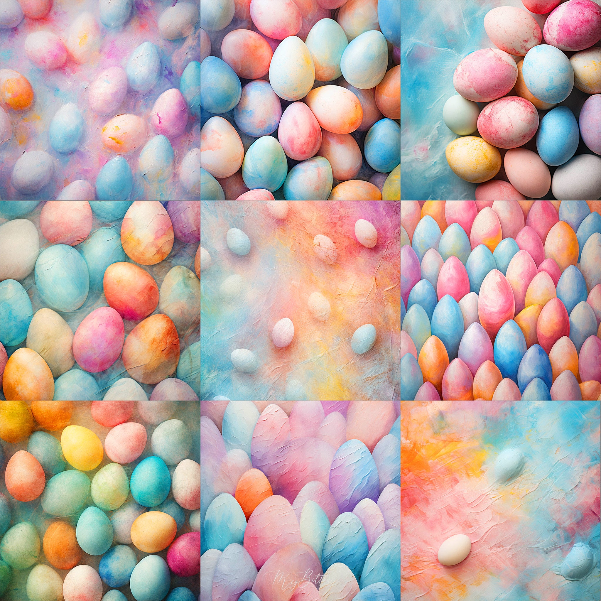 Ultimate Fine Art Easter Egg Portrait Background Bundle