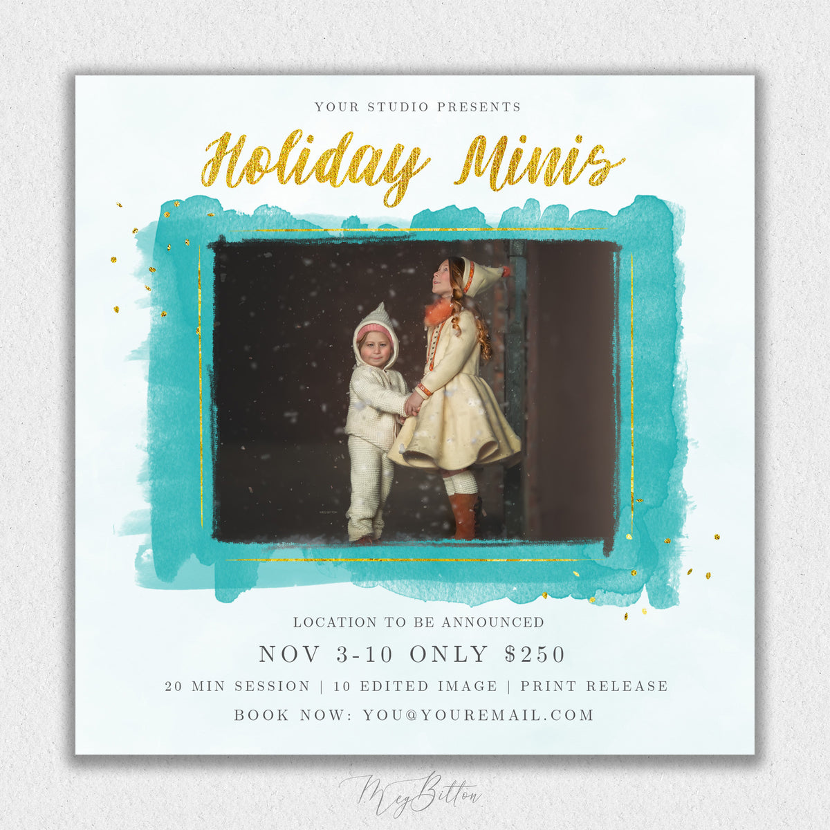 Holiday Mini Session Template #11