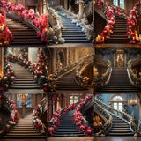 Ultimate Holiday Staircase Background Bundle