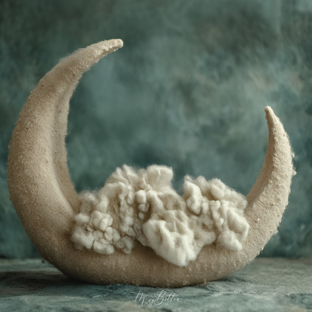 Digital Background: Cradled Moon