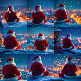 Thoughtful Santa Background Bundle