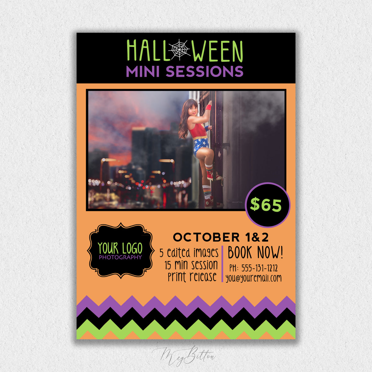 Halloween Mini Session Template #6