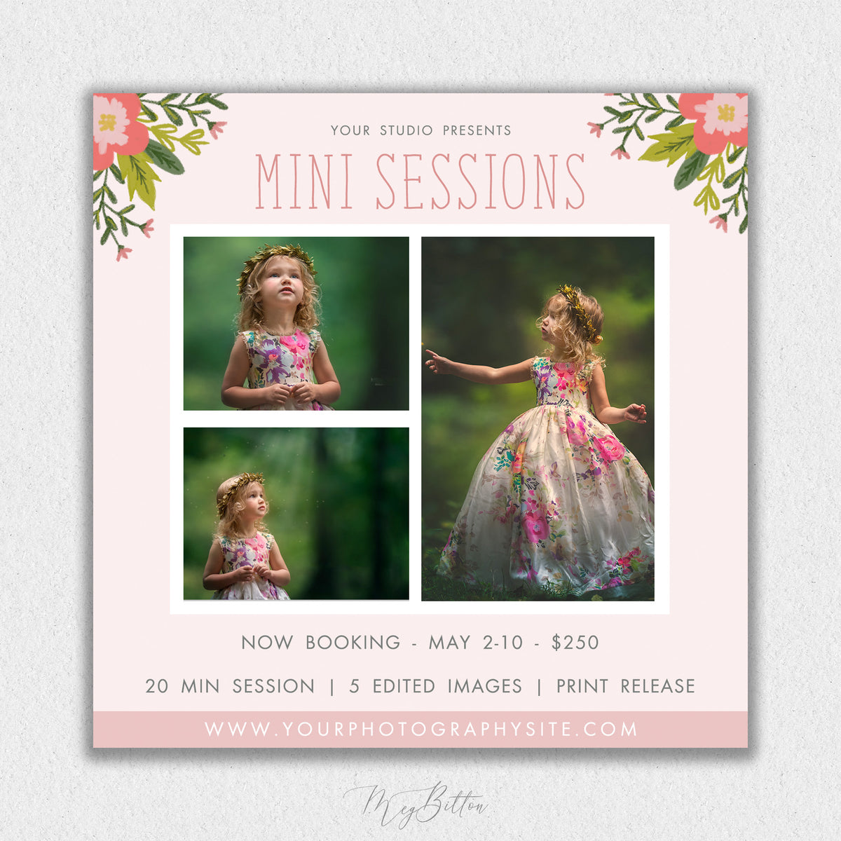 Spring Mini Session Template #11