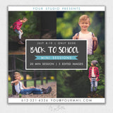 Back to School Mini Session Template #1