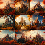 Ultimate Autumn Castle Background Bundle