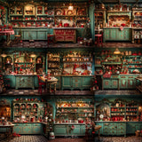 Santa's Kitchen Background Bundle