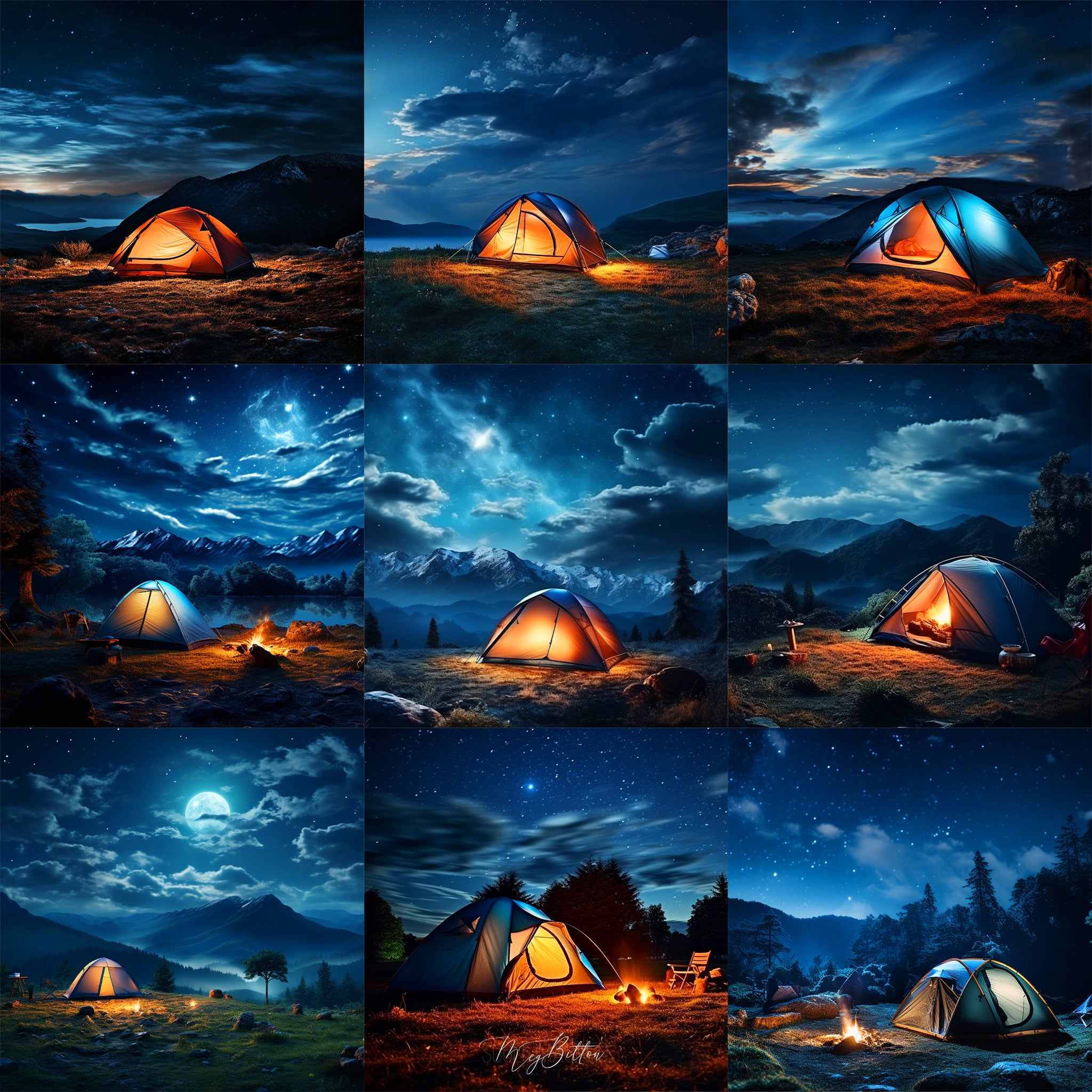 Ultimate Camp Site Background Bundle