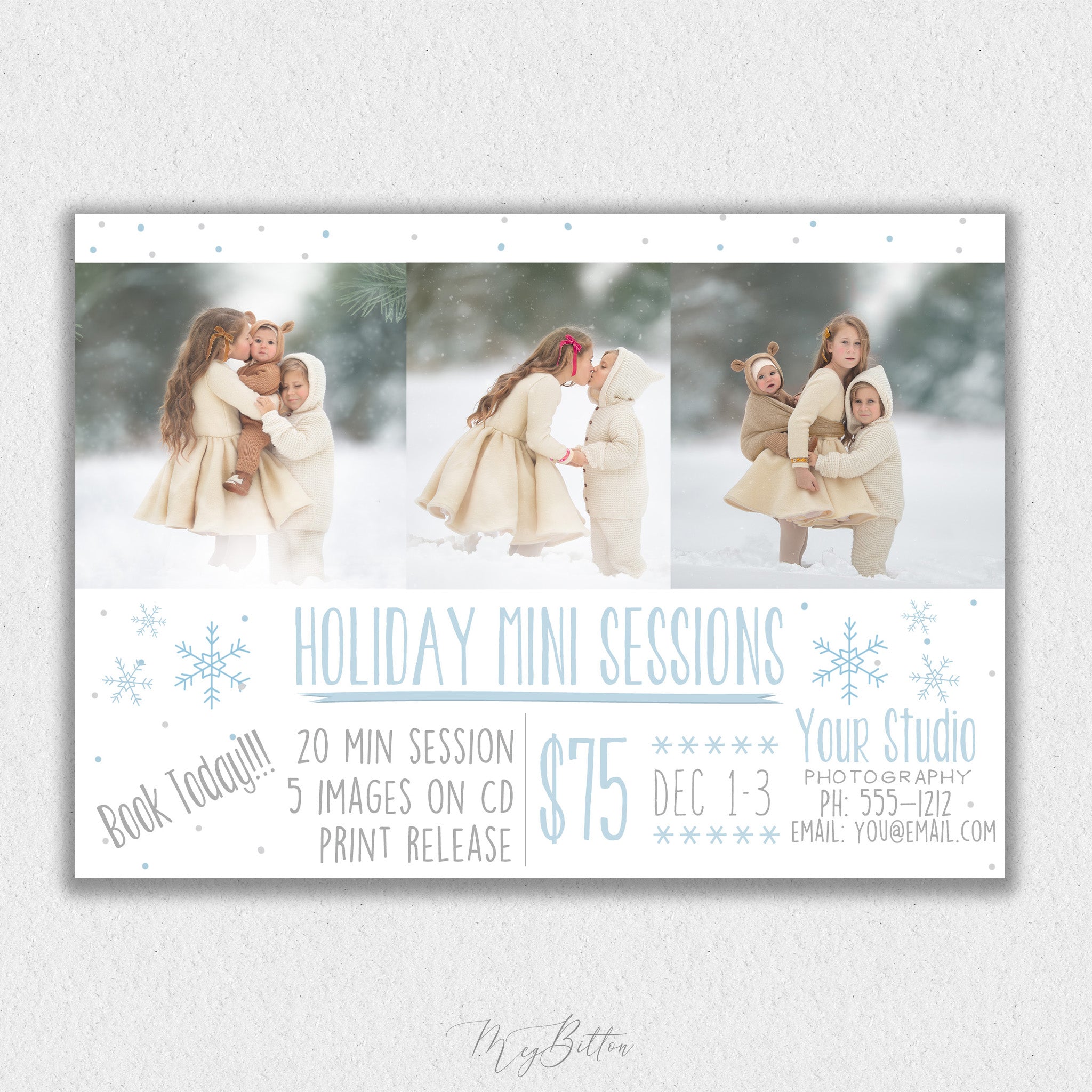 Holiday Mini Session Template #10