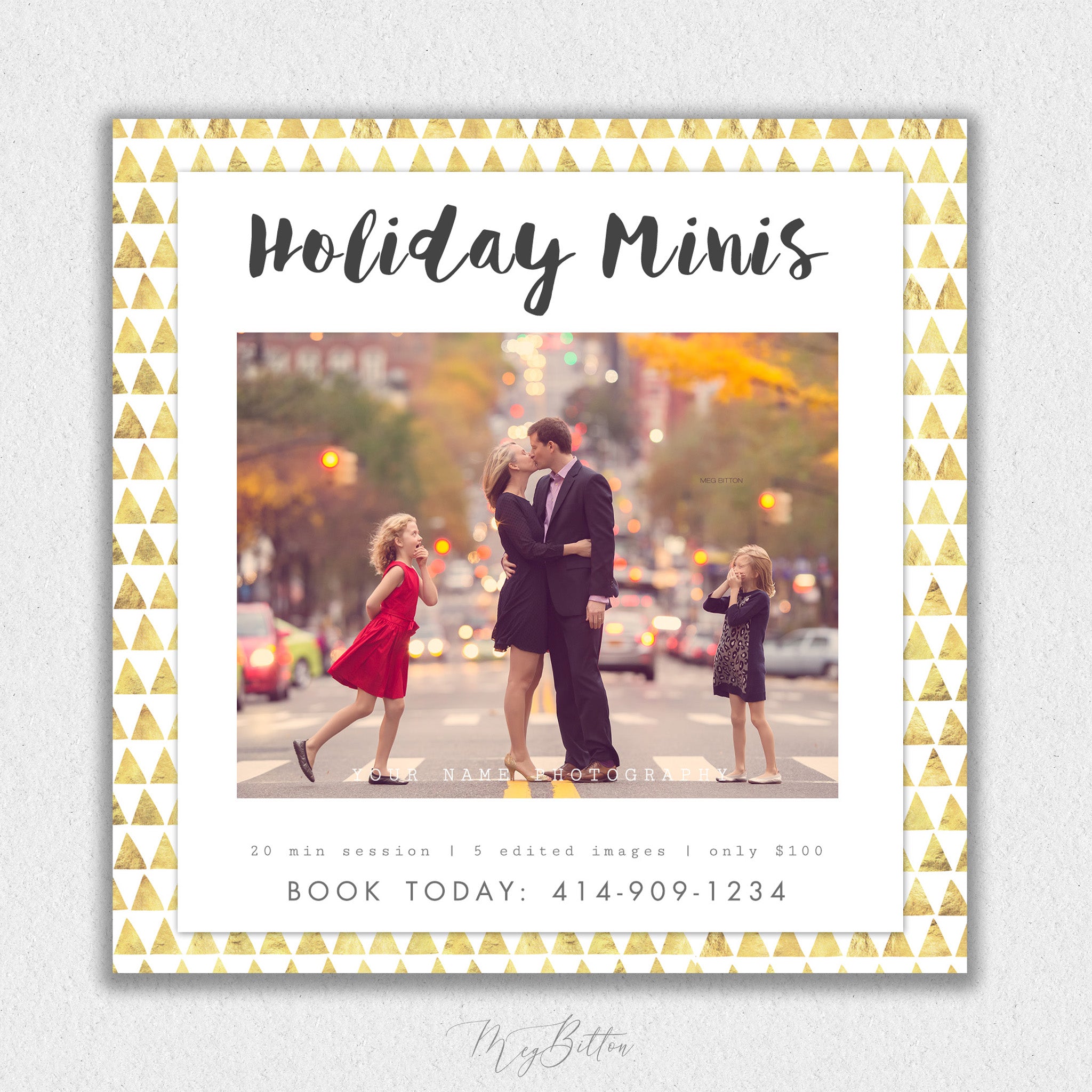 Holiday Mini Session Template #8