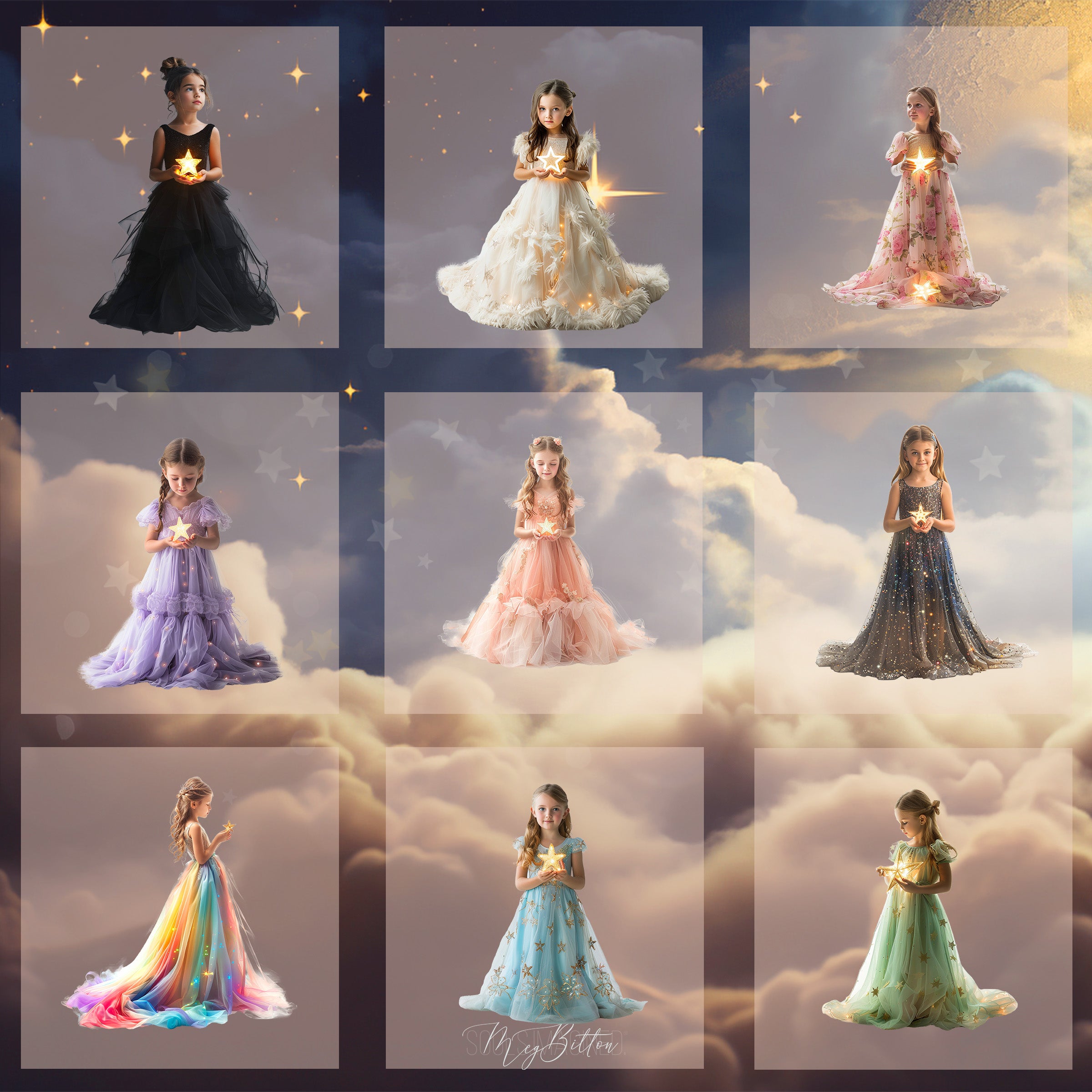 Magical Starry Model Overlays – Meg Bitton Productions