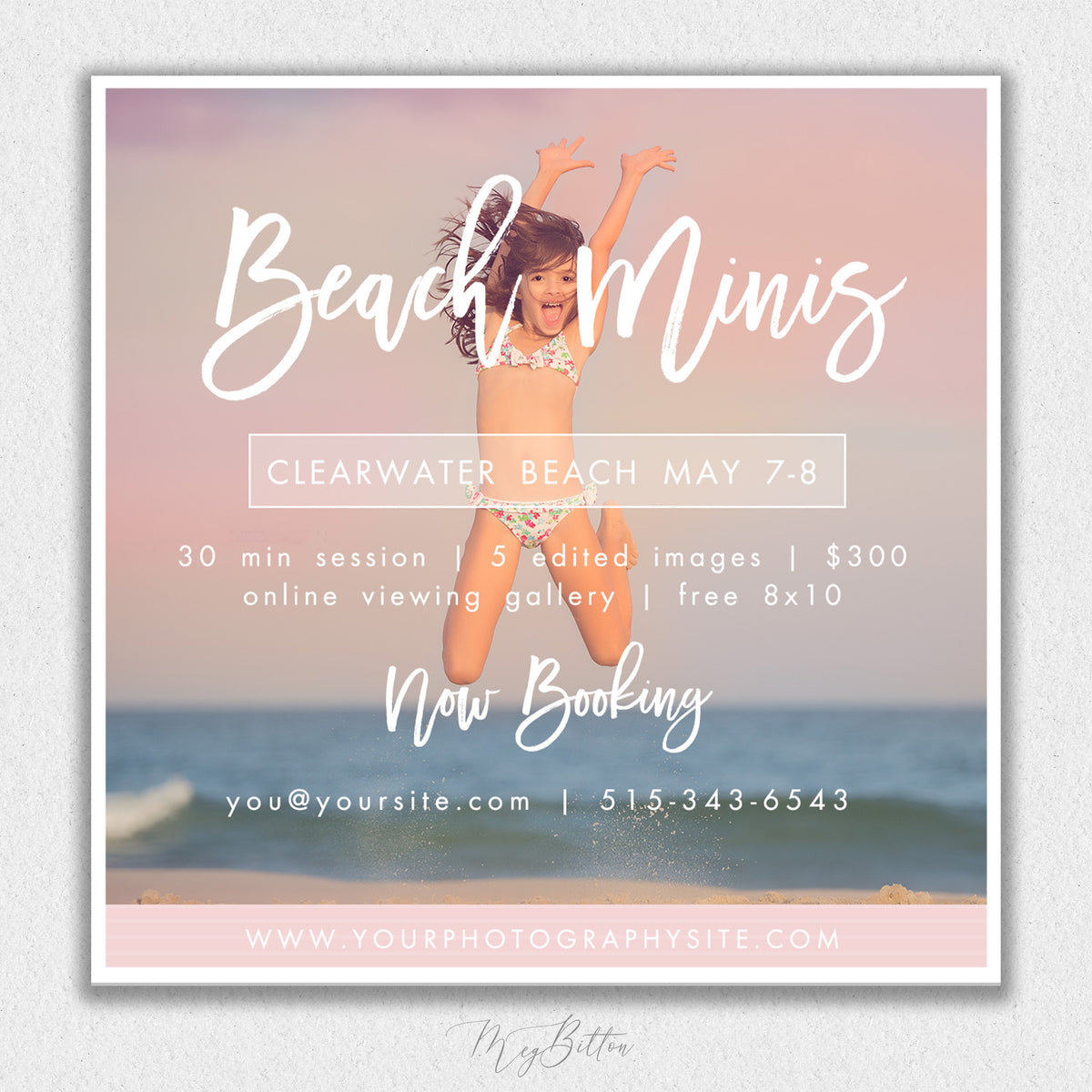 Beach Mini Session Template #1