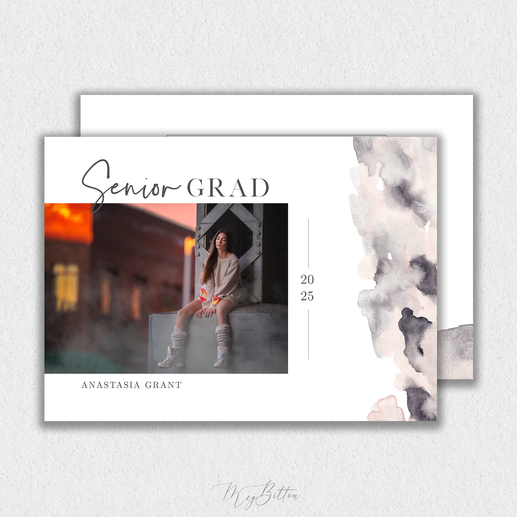 Sophisticated Senior Grad Template #2