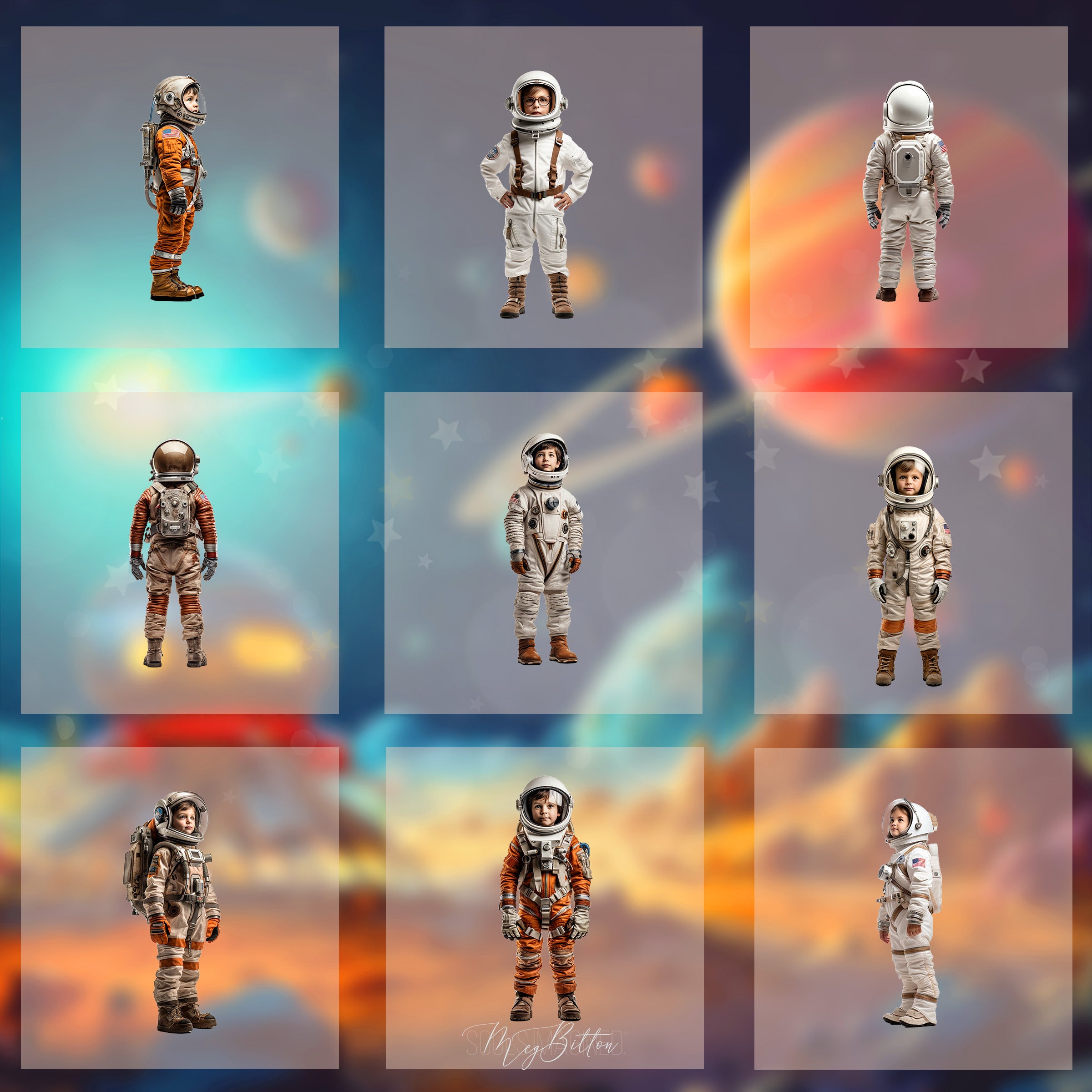 Magical Little Astronaut Model Overlays