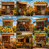 Sunflower Booth Background Bundle