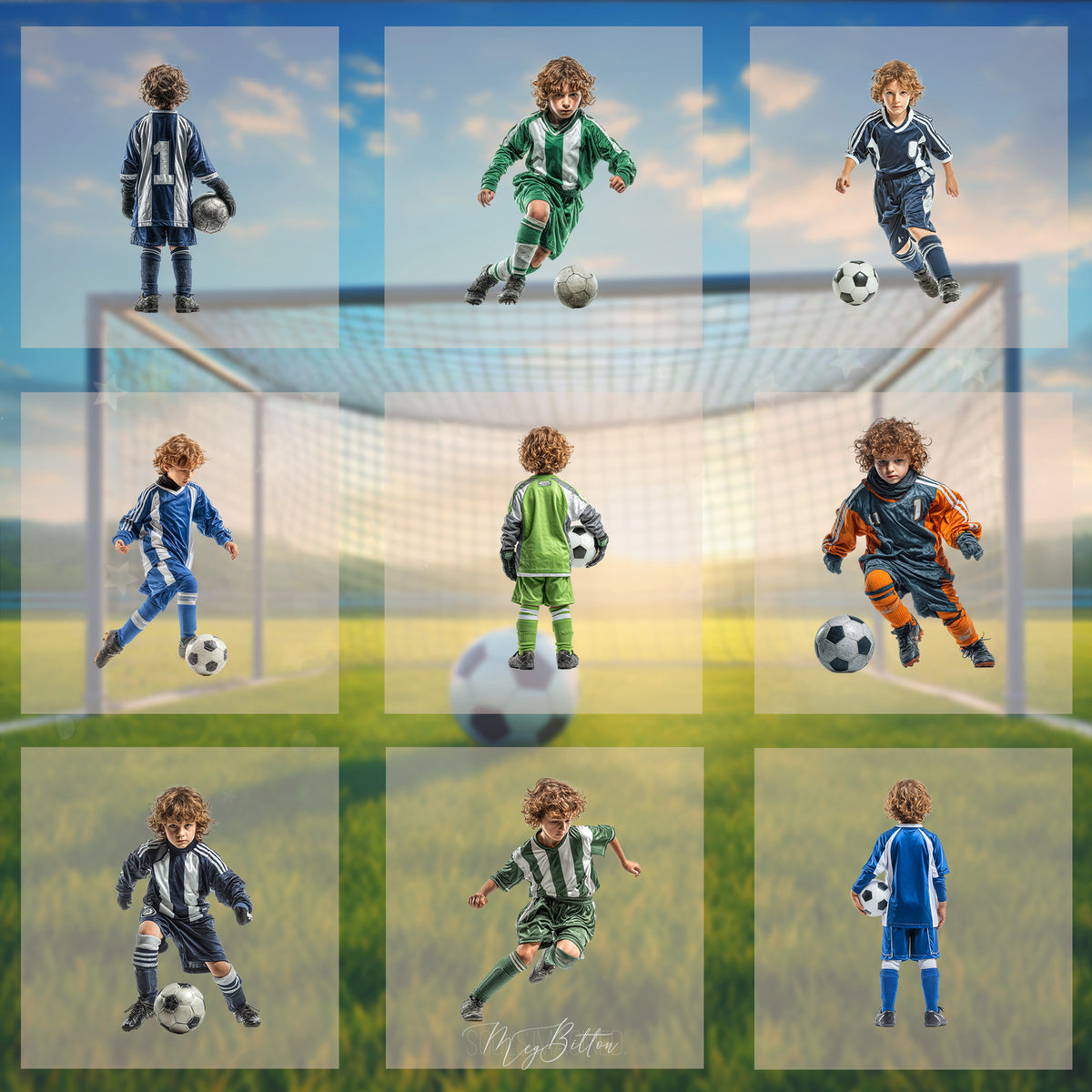Magical Soccer Boy Model Overlays