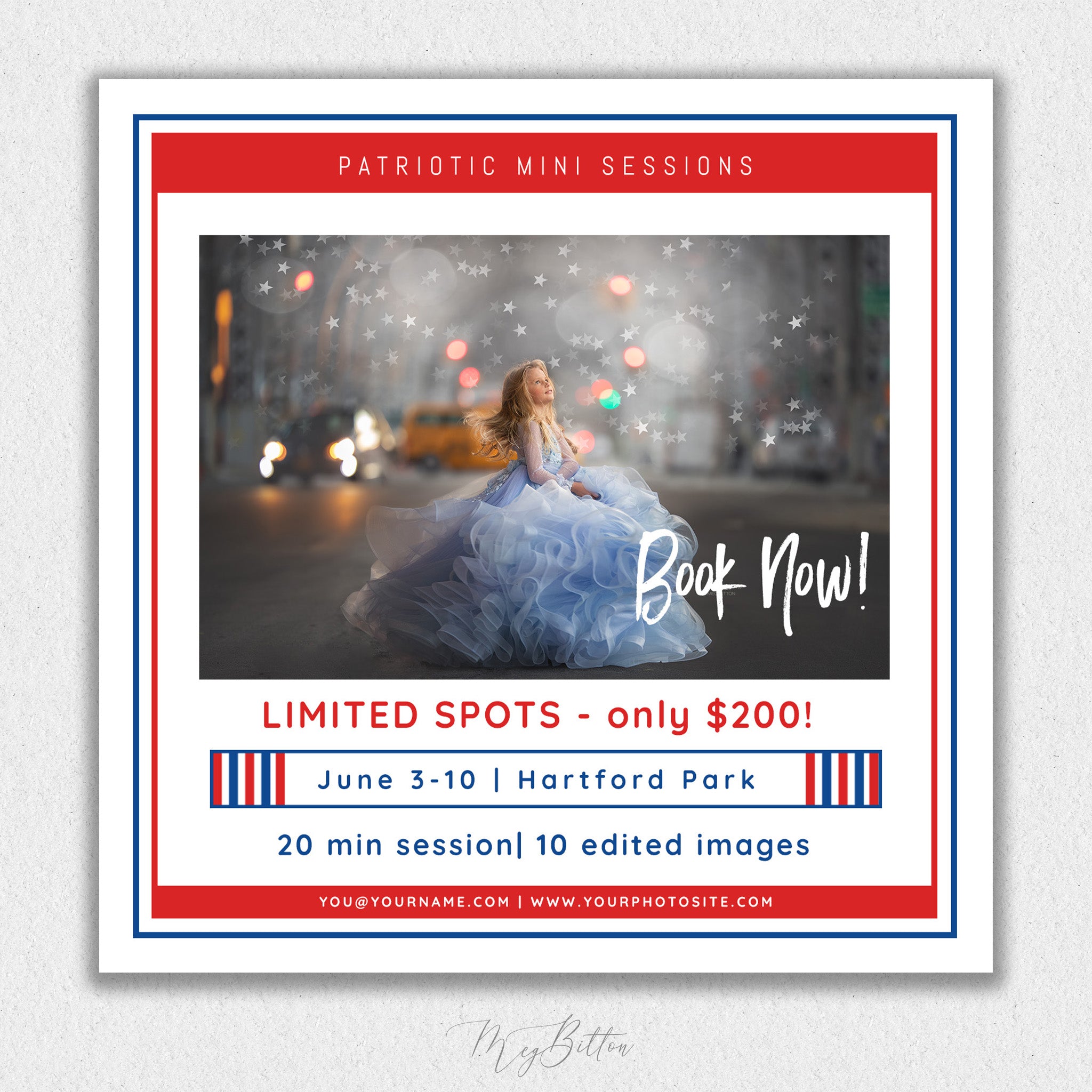 4th of July Mini Session Template #2