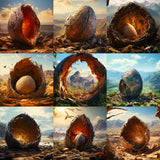 Dinosaur Egg Background Bundle