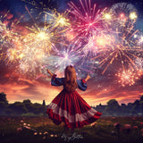 Magical Moving Fireworks Overlays