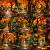 End of Summer Path Background Bundle
