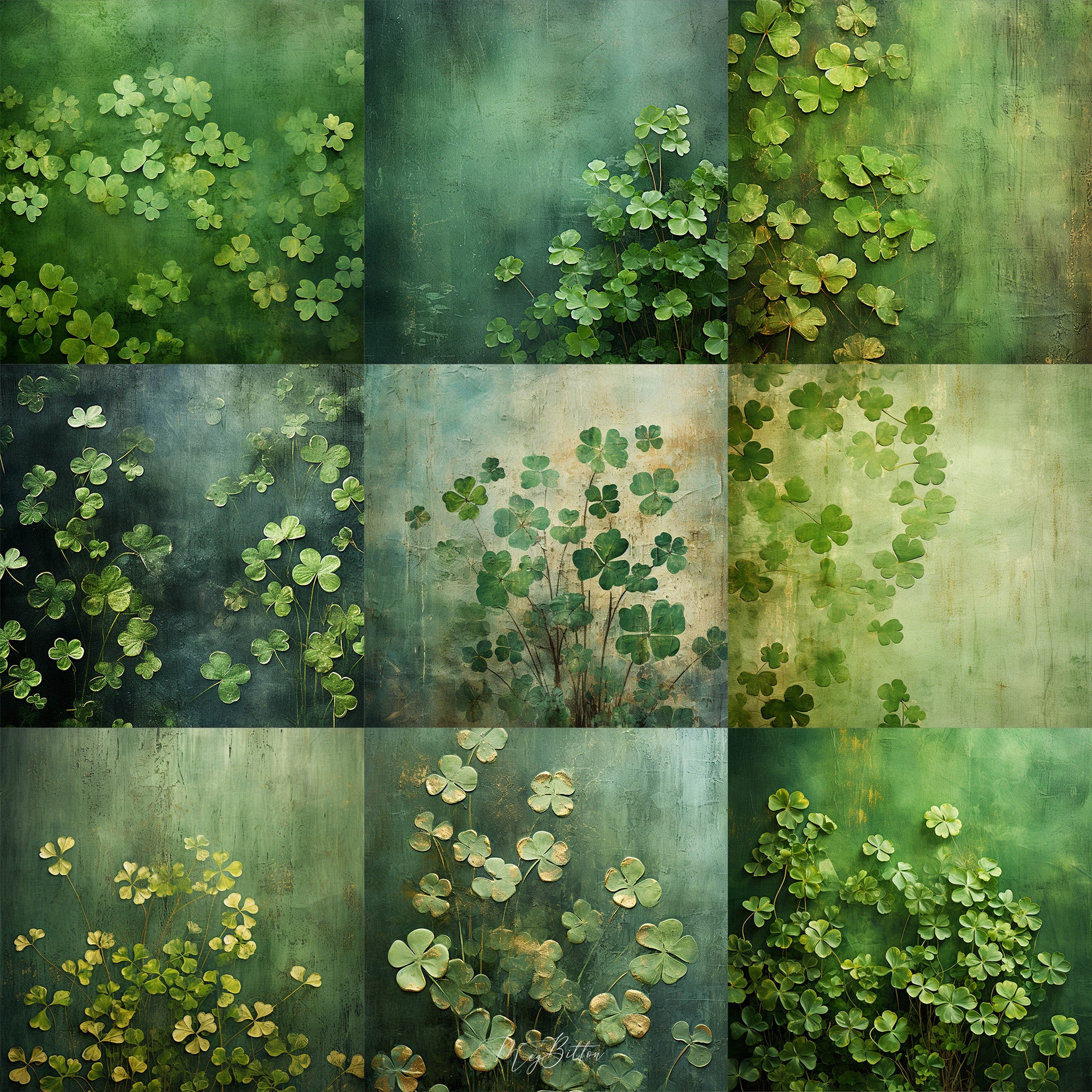 Ultimate Fine Art Shamrock Portrait Background Bundle