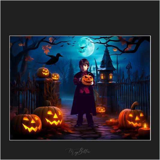 Magical Spooky Jack-o'-Lantern Overlays - Meg Bitton Productions
