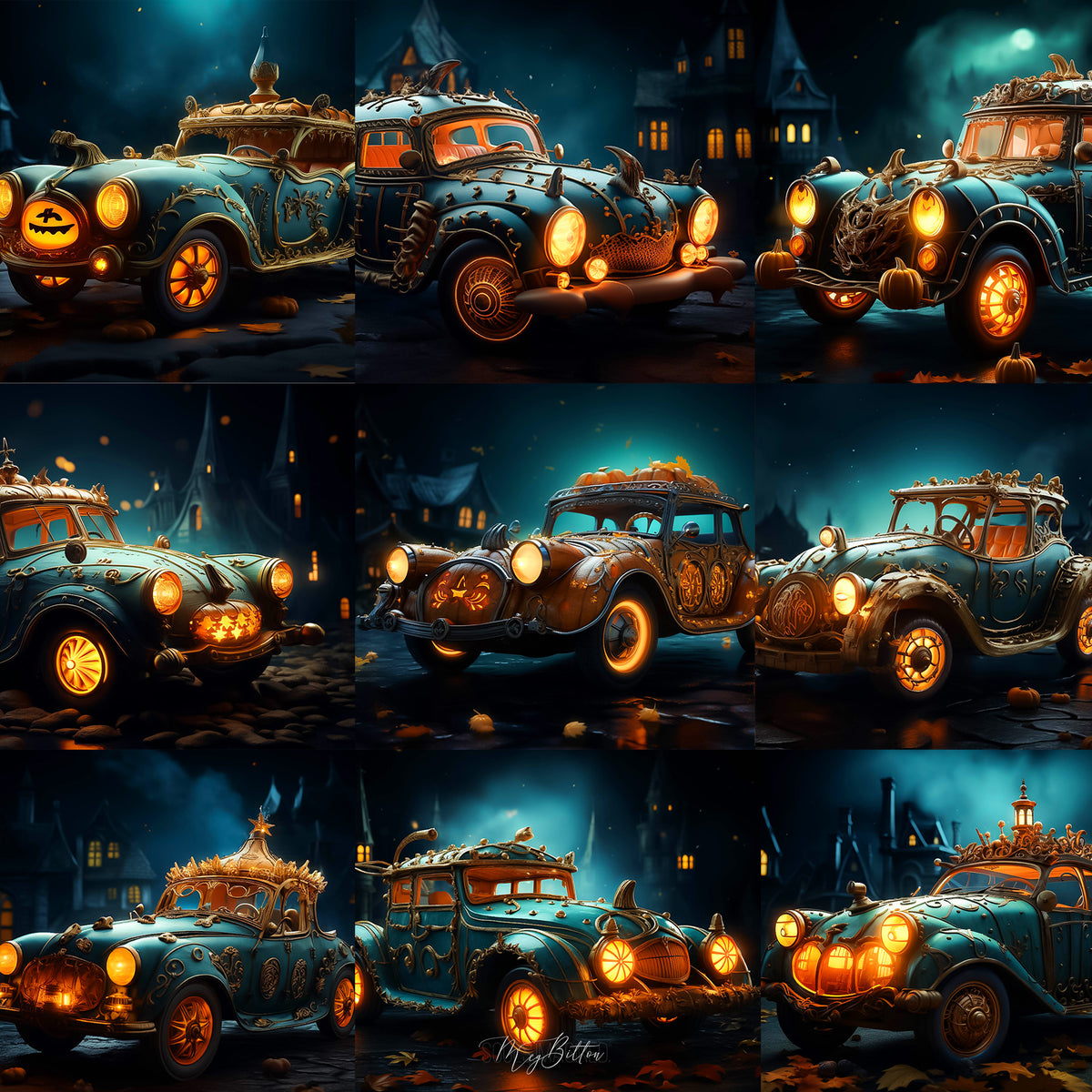 Halloween Car Background Bundle - Meg Bitton Productions