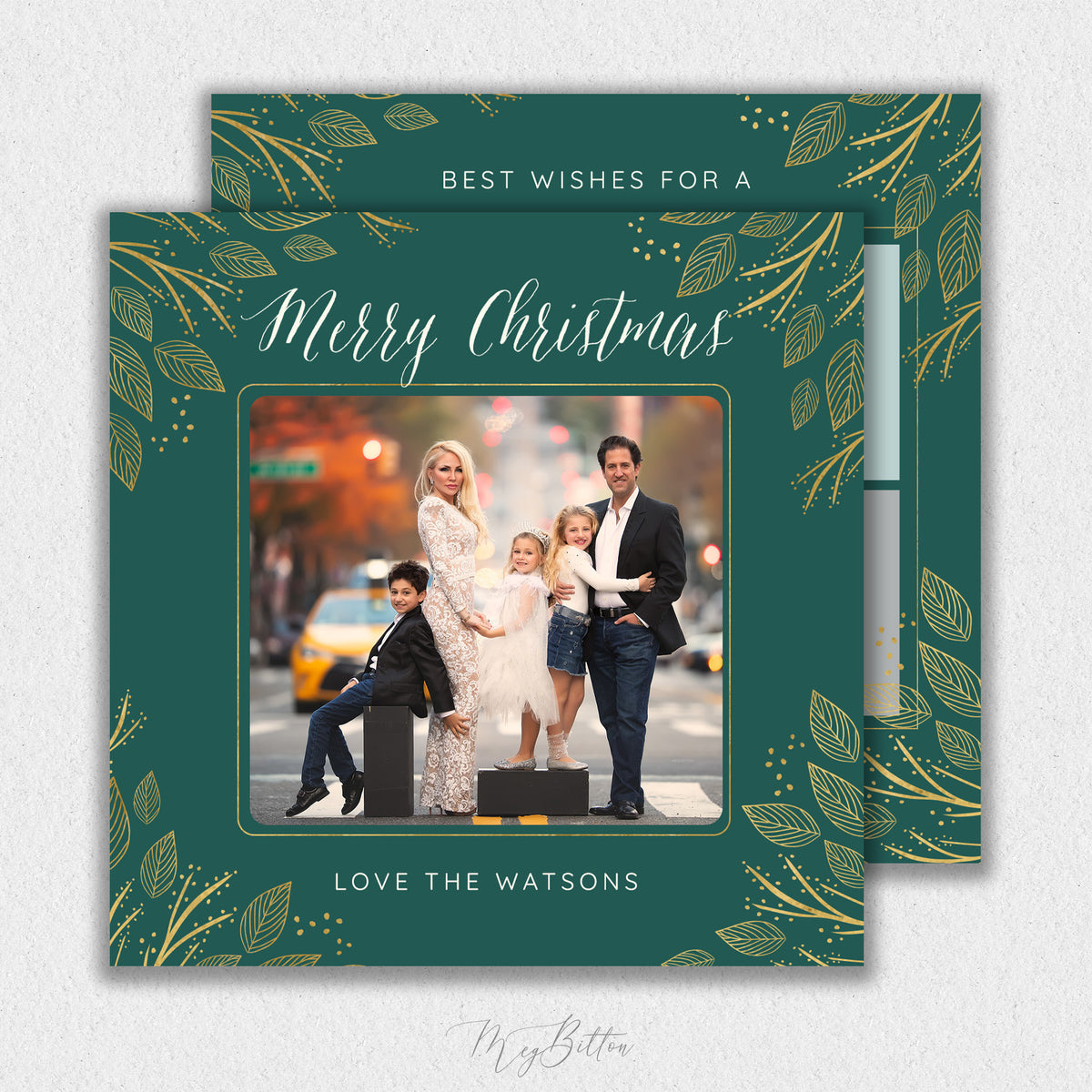 Square Holiday Card Template