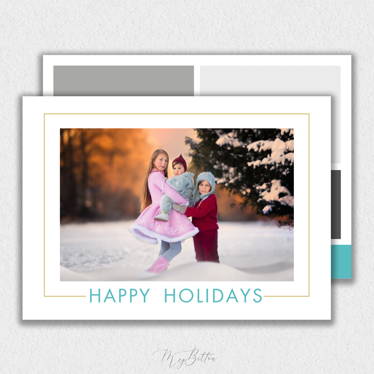 Modern Holiday Card Template #1