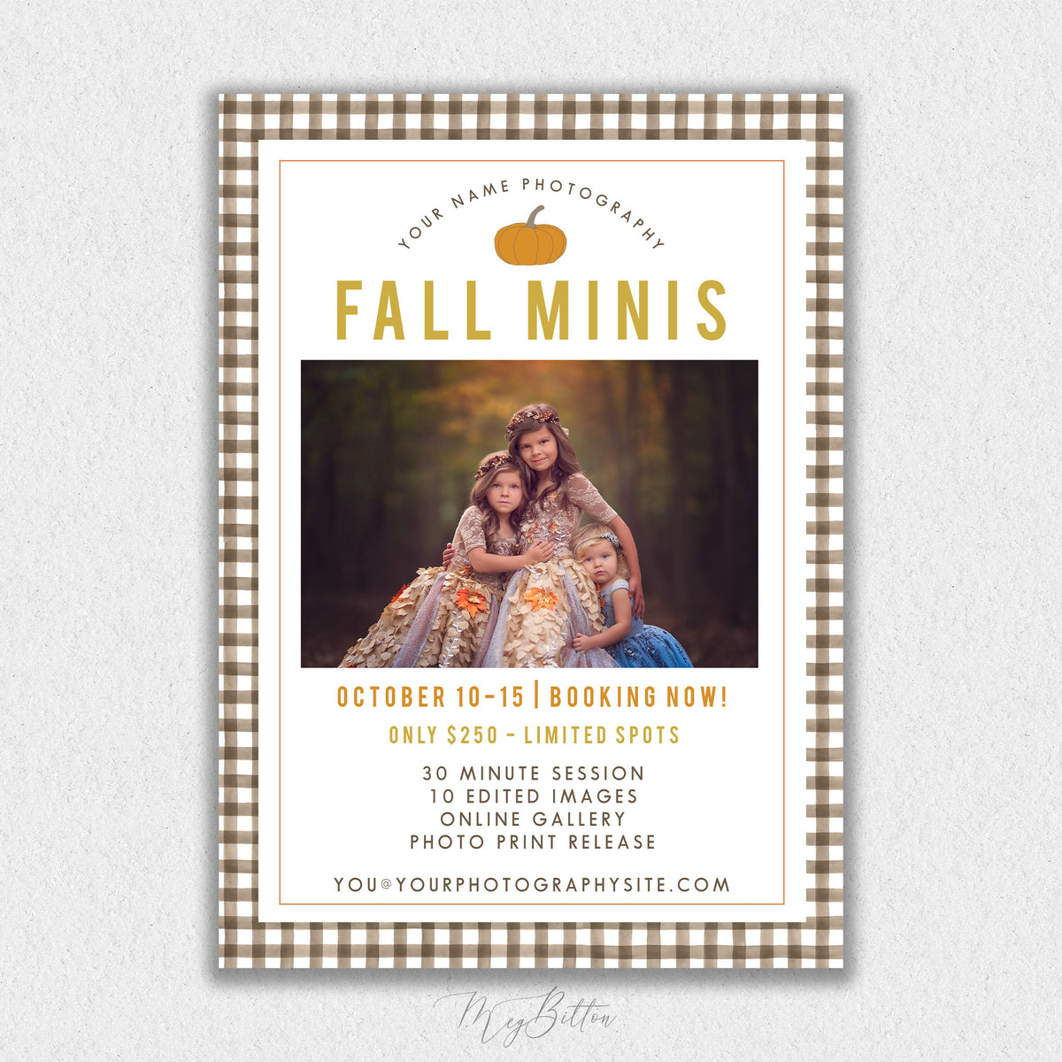 Fall Mini Session Template #4