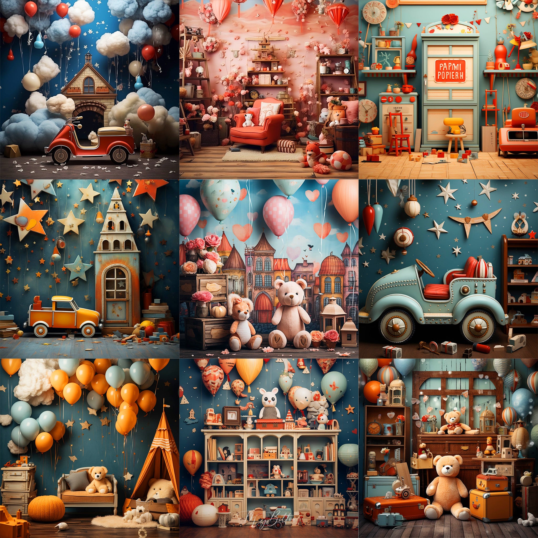 Ultimate Toys Portrait Background Bundle