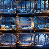 Snowy Window Background Bundle - Meg Bitton Productions