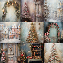 Ultimate Classic Christmas Portrait Background Bundle - Meg Bitton Productions