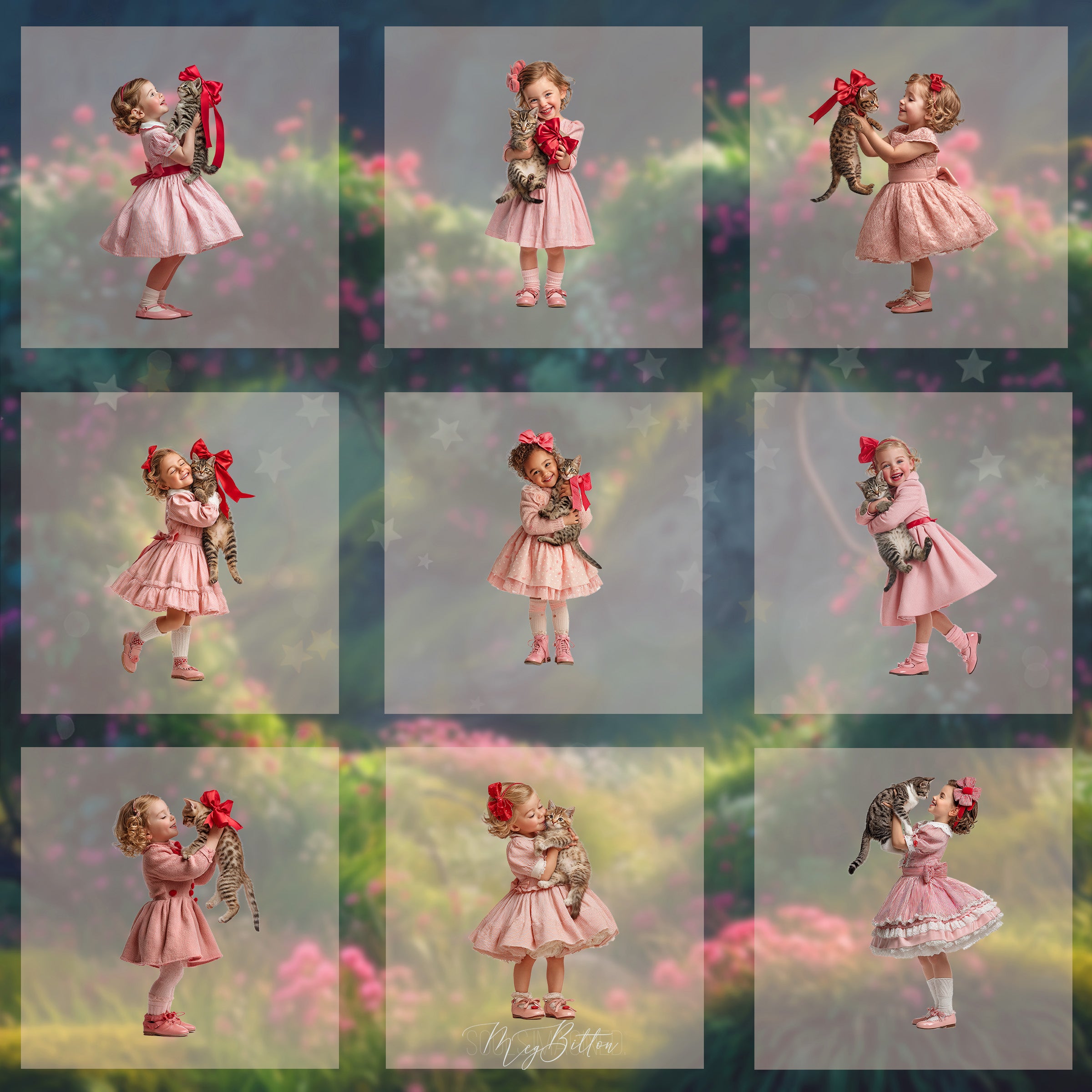 Magical Valentine Kitten Model Overlays