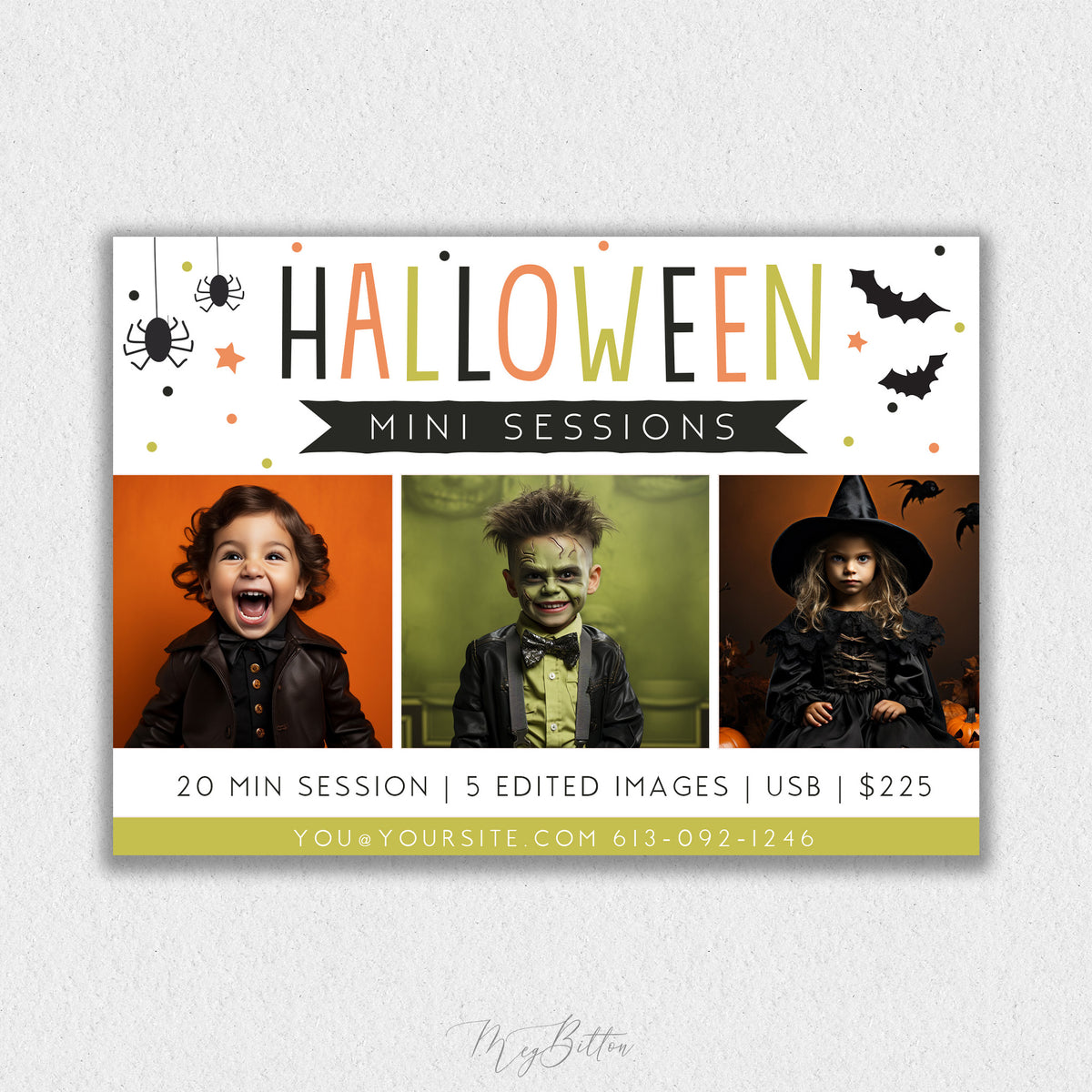 Halloween Mini Session Template #5