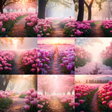 Dreamy Tulip Path Background Bundle