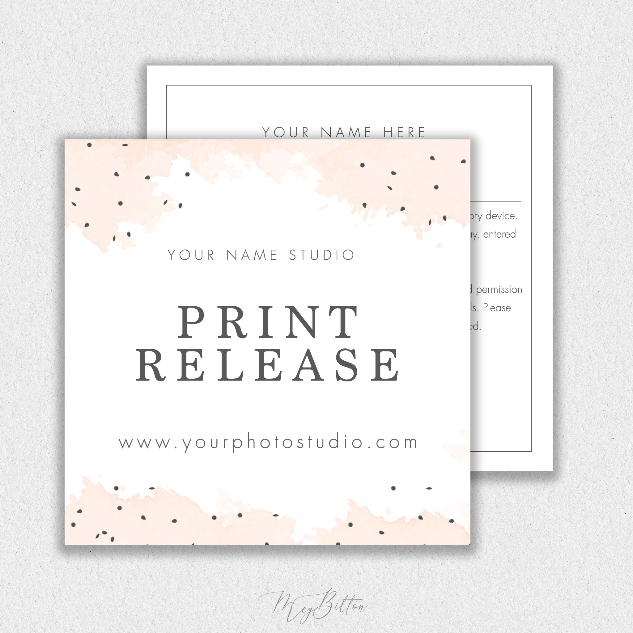 Square Print Release Template #1