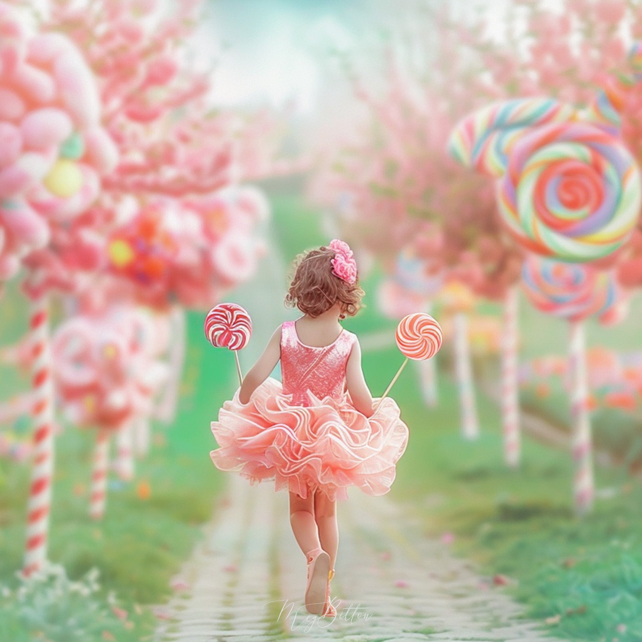 Lollipop Lane Background & Subject Asset Pack