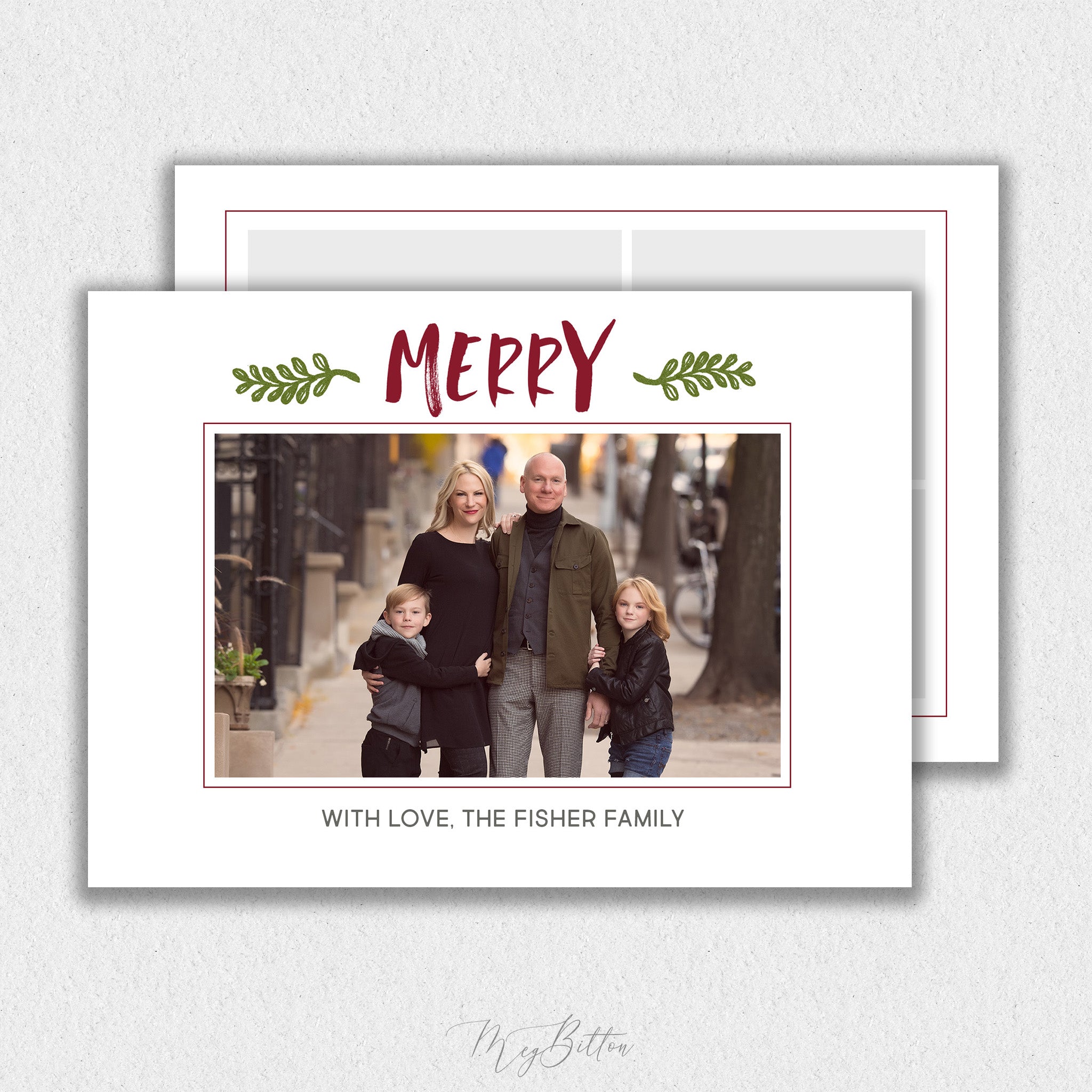 Modern Holiday Card Template #2