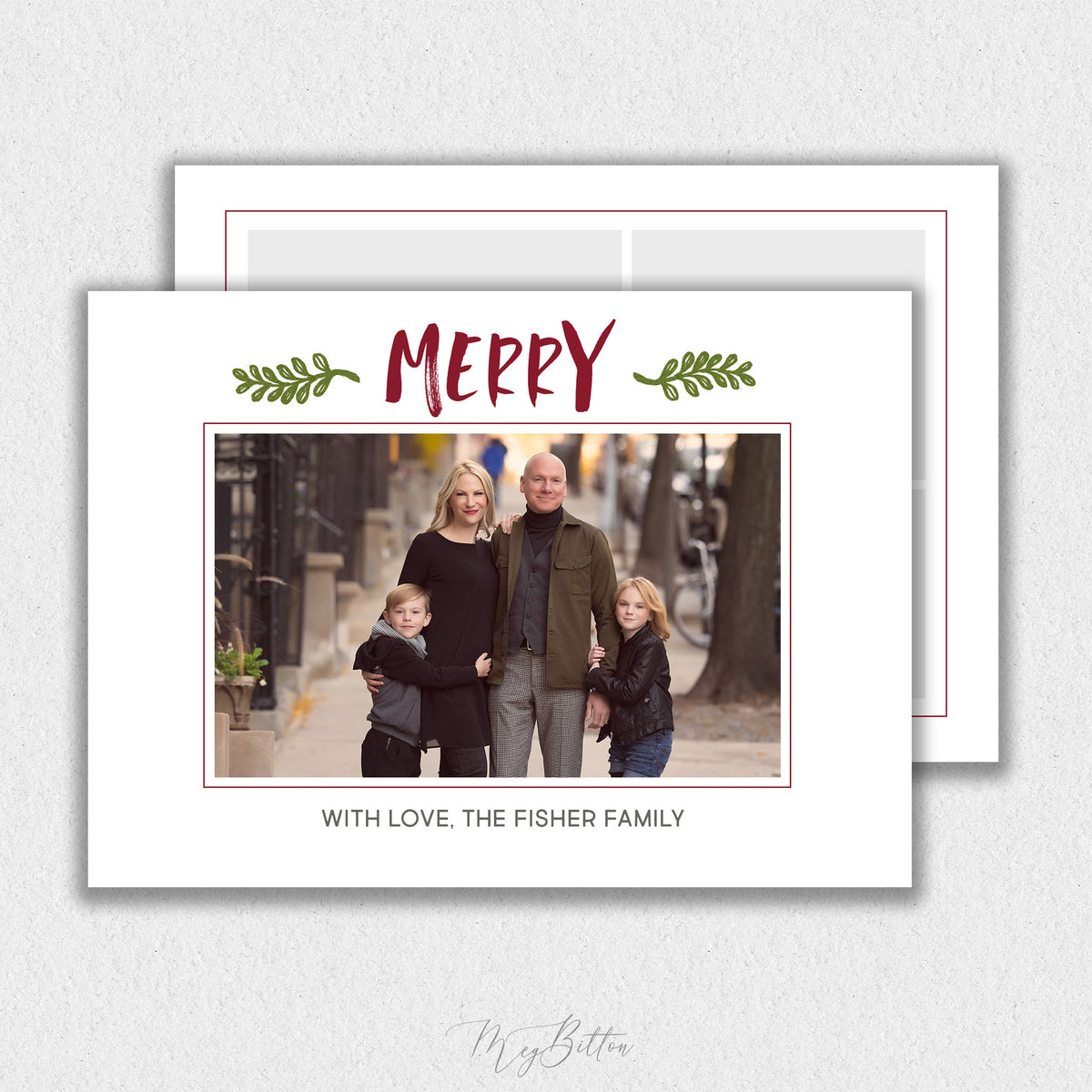 Modern Holiday Card Template #2