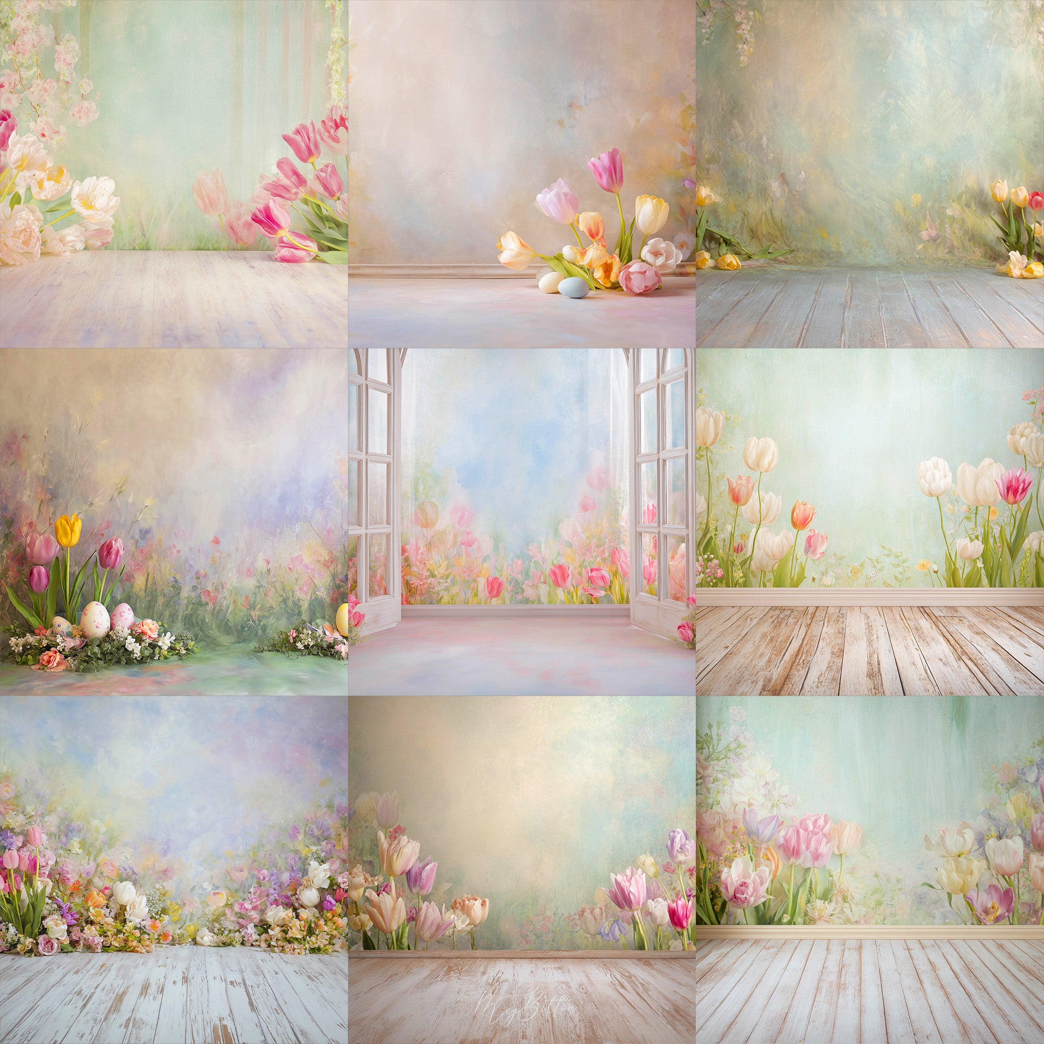 Spring Studio Background Bundle