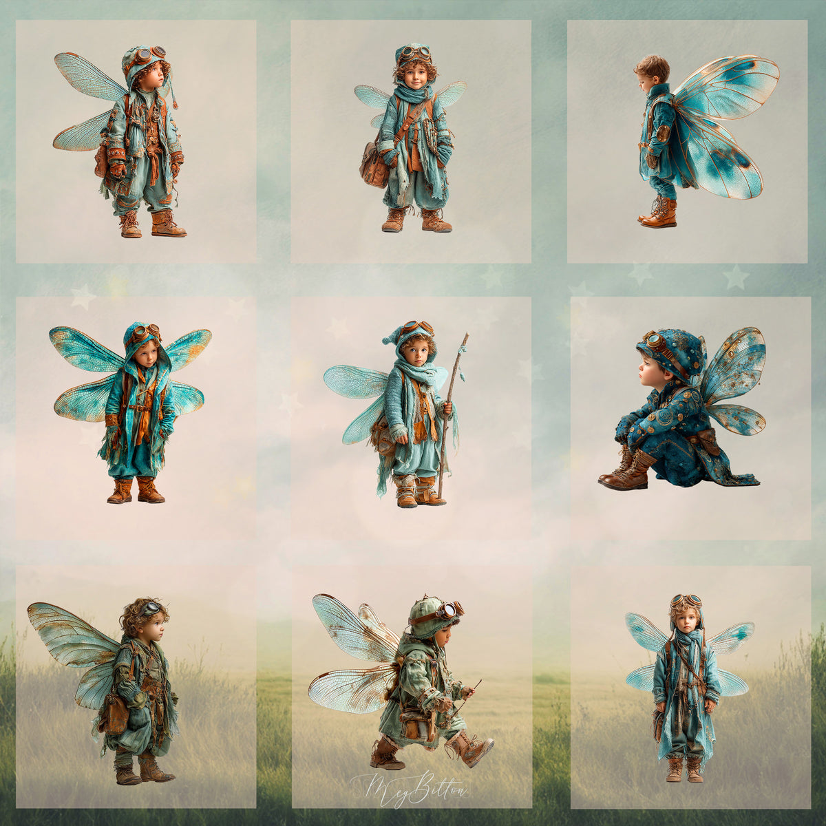 Magical Dragonfly Rider Model Overlays