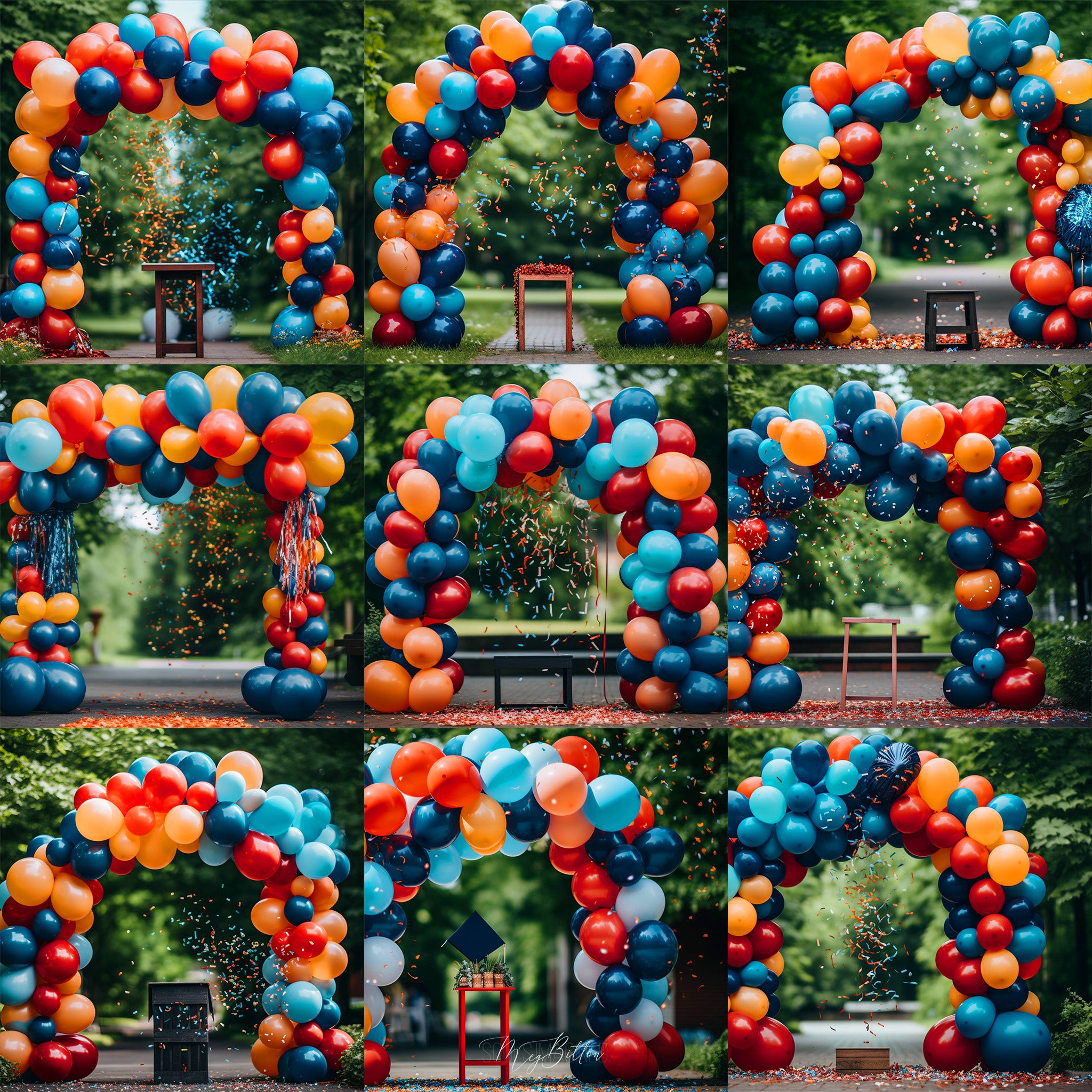 Celebration Arches Background Bundle