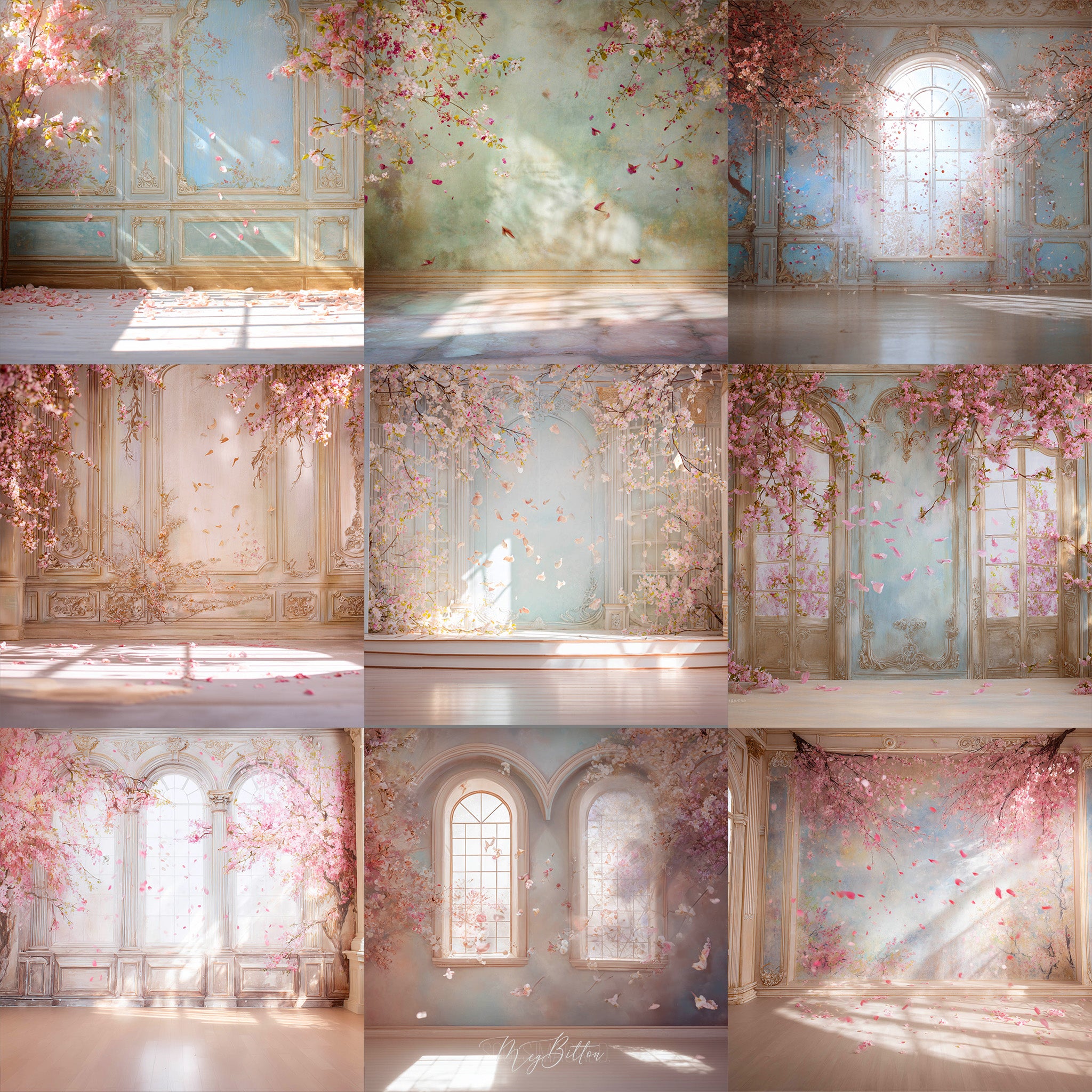 Ballerina Blossoms Background Bundle